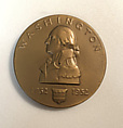Official Washington Bicentennial Medal, Laura Gardin Fraser (American, 1889–1966), Bronze, dull gold patina